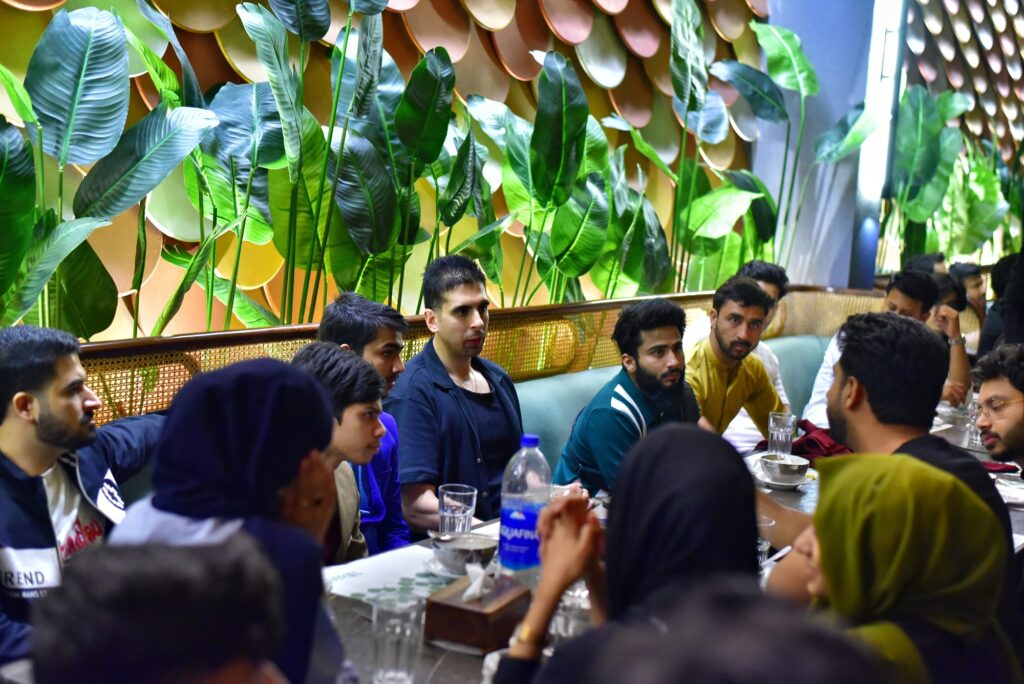 Conversations at every table